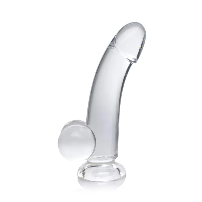 Jock Dildos JOCK C THRU 8 Clear TPE Dildo with Balls