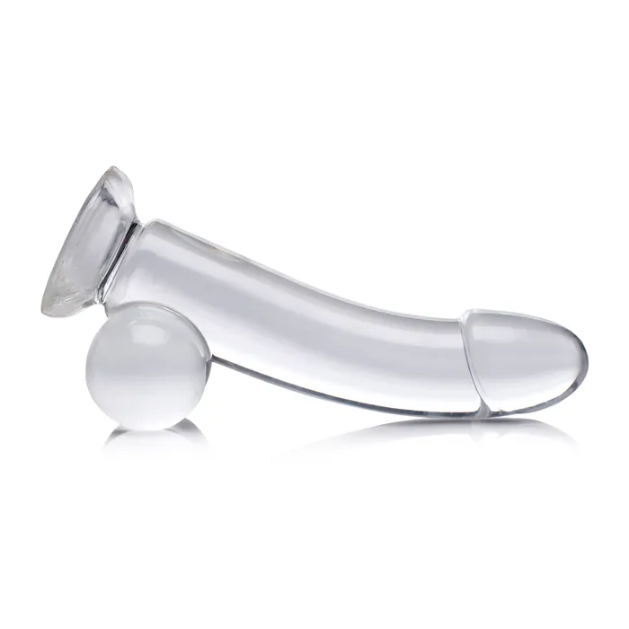 Jock Dildos JOCK C THRU 8 Clear TPE Dildo with Balls