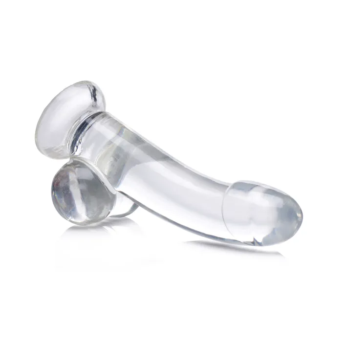 Jock Dildos JOCK C THRU 8 Clear TPE Dildo with Balls
