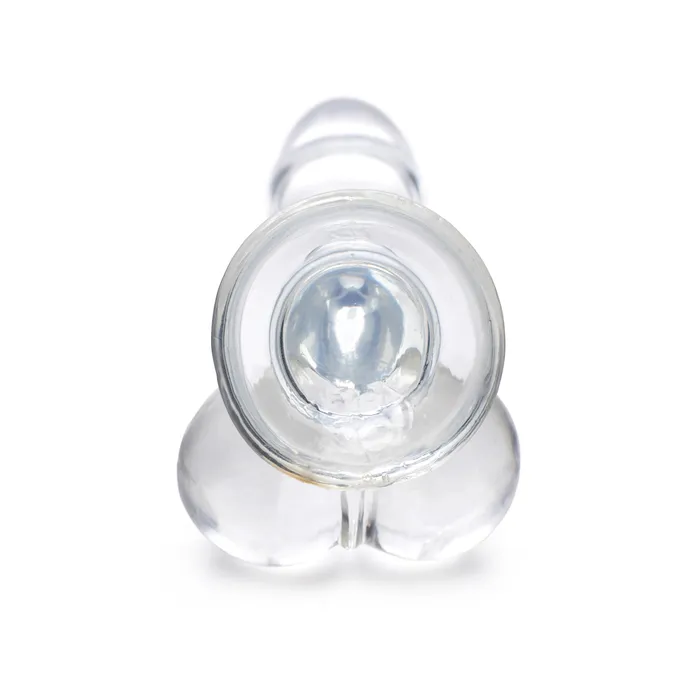 Jock Dildos JOCK C THRU 8 Clear TPE Dildo with Balls