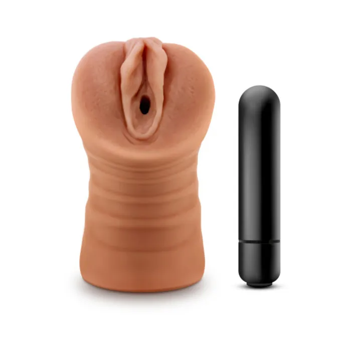 M For Men Julieta Mocha Tan Vagina Stroker Blush Male Sex Toys