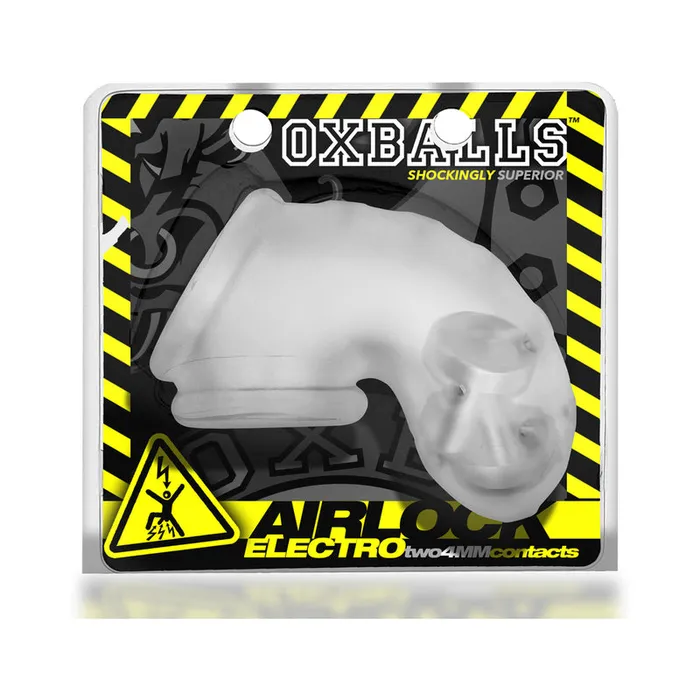 Male Sex Toys Blue Ox Designs Oxballs OxBalls Airlock Electro AirLite Vented Chastity Clear Ice Male Sex Toys Blue Ox Designs Oxballs OxBalls Airlock Electro AirLite Vented Chastity Clear Ice