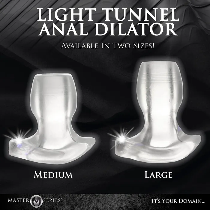 Male Sex Toys LightTunnel LightUp Anal Dilator Medium Master Series