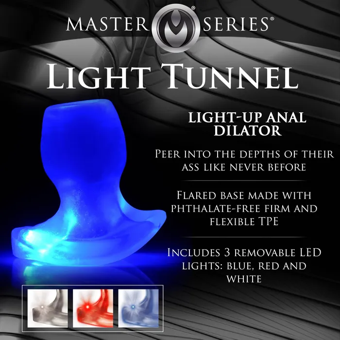 Male Sex Toys LightTunnel LightUp Anal Dilator Medium Master Series