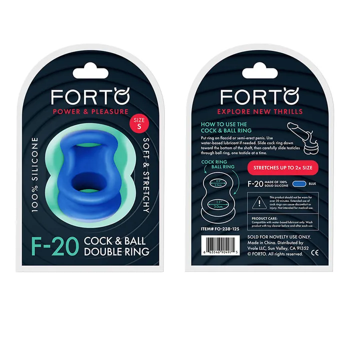 Male Sex Toys Vvole Forto F20 Liquid Silicone Cockring Ball Stretcher Small Blue Male Sex Toys Vvole Forto F20 Liquid Silicone Cockring Ball Stretcher Small Blue