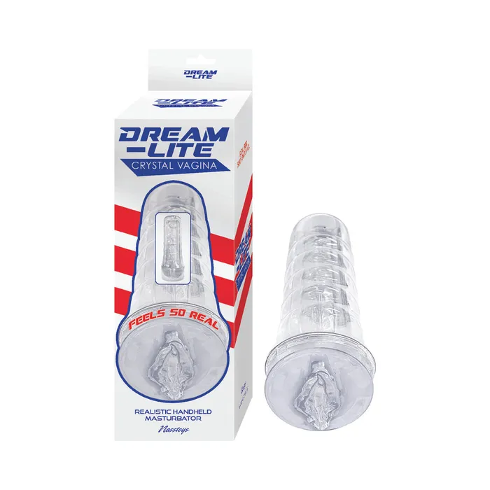 Nasstoys Male Sex Toys DreamLite Crystal Vagina Masturbator Clear