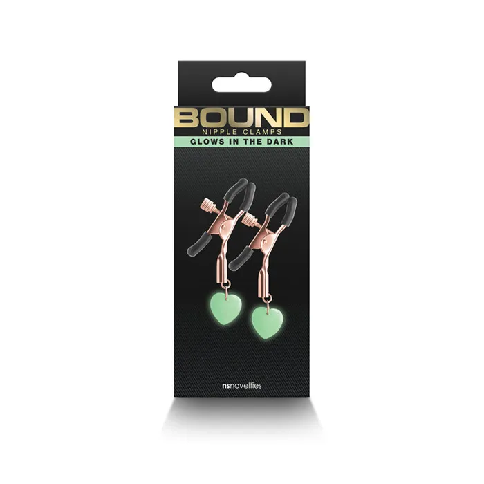 New Sensations Novelties Inc Vibrators Bound Nipple Clamps G3 Rose Gold