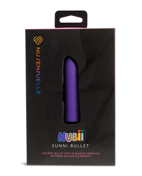 Novel Creations Usa INC Vibrators Nu Sensuelle Sunni Nubii Warming Bullet Purple