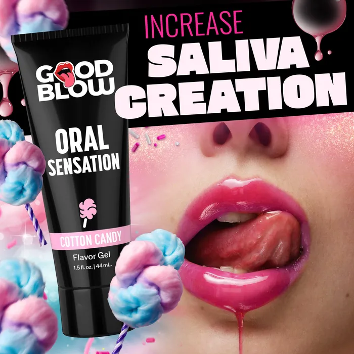 Oral Sensation Flavor Gel POP Display StrawberryCotton Candy Good Blow Enhancers