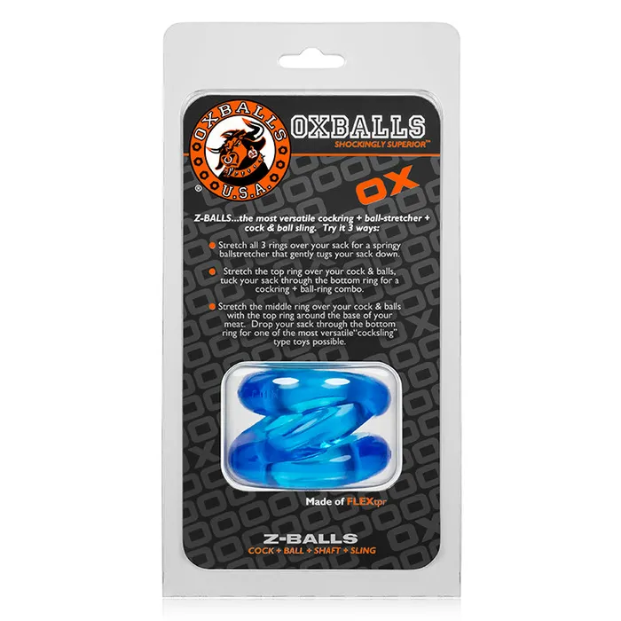 OxBalls ZBalls Ballstretcher Ice Blue Blue Ox Designs Oxballs Dildos
