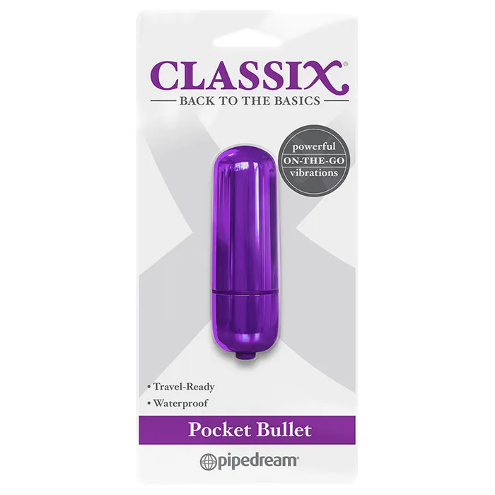 Pipedream Vibrators Pipedream Classix Pocket Bullet Vibrator Purple