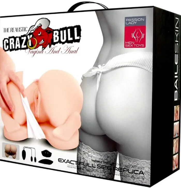 Pretty Love Male Sex Toys Crazy Bull Vagina And Anal Stimulator Flesh