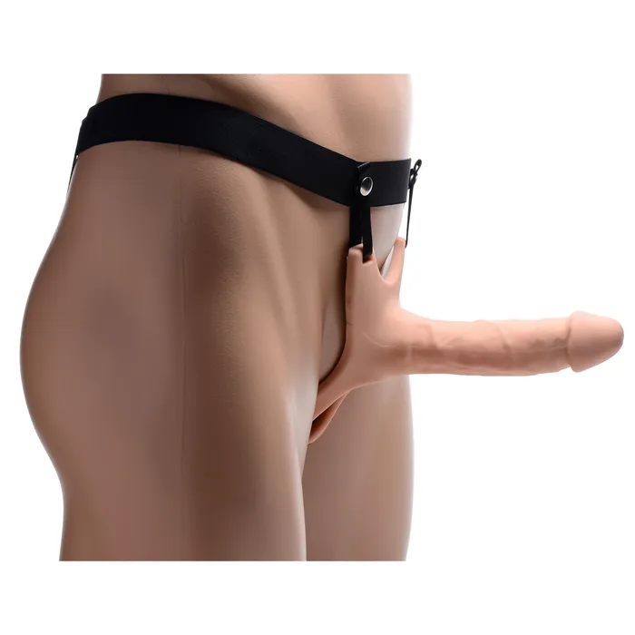 Size Matters Female Sex Toys Hollow Silicone Dildo Strapon Light