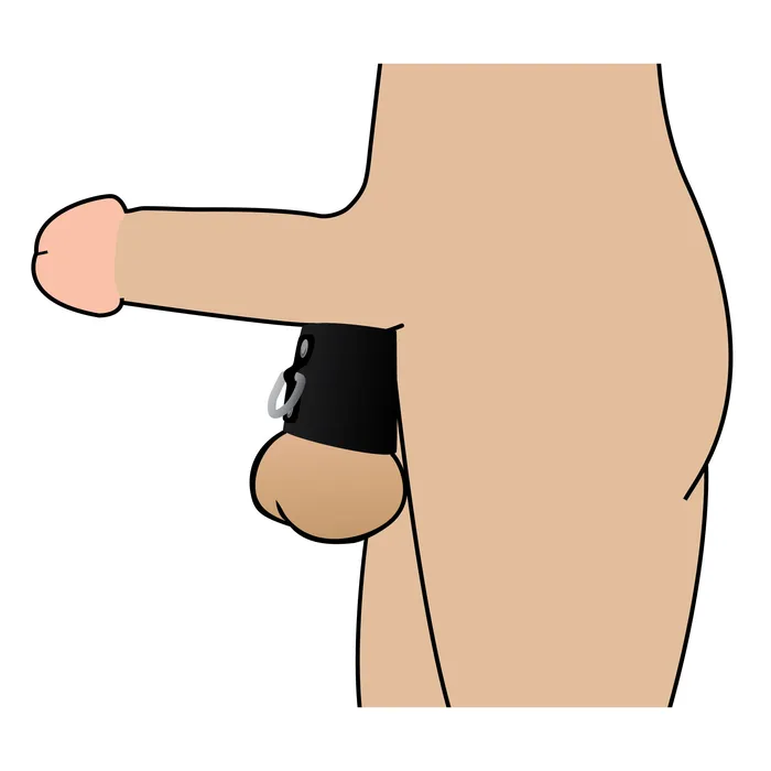 Strict Male Sex Toys 2 Inch Ball Stretcher with DRing