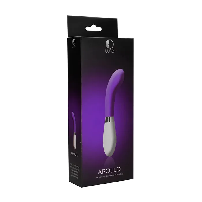 Vibrators Luna Apollo 10Speed Silicone GSpot Vibrator Purple Shots America LLC Vibrators Luna Apollo 10Speed Silicone GSpot Vibrator Purple Shots America LLC