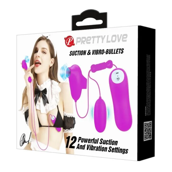 Vibrators Pretty Love Pretty Love Suction Vibro Bullets Purple
