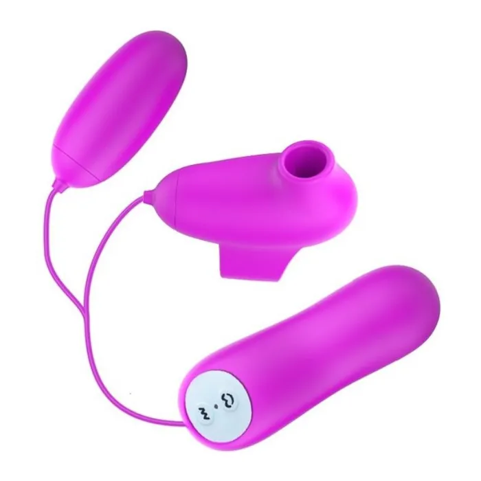 Vibrators Pretty Love Pretty Love Suction Vibro Bullets Purple