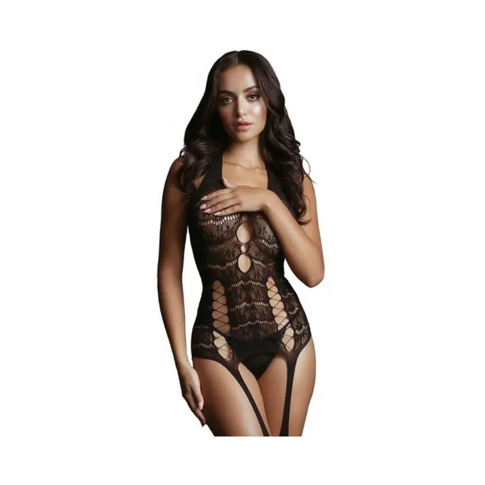 Vibrators Shots America LLC Shots Le Desir Lace Suspender Bodystocking Black Os Vibrators Shots America LLC Shots Le Desir Lace Suspender Bodystocking Black Os