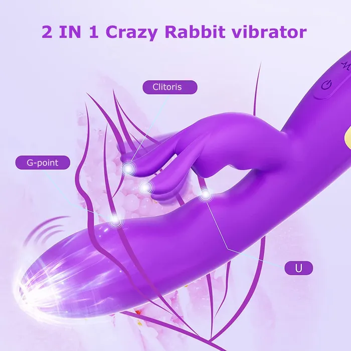 10 Speeds Triple Gspot Rabbit Anal Vibrator Earlypeach Vibrators