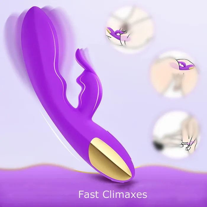 10 Speeds Triple Gspot Rabbit Anal Vibrator Earlypeach Vibrators