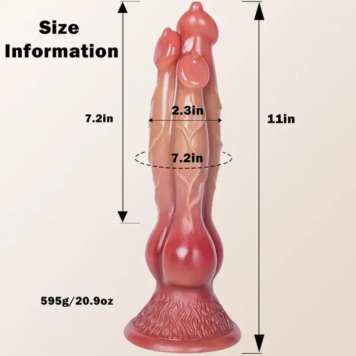 3 Wolf Monster Silicone Dildo Inyarose Dildos