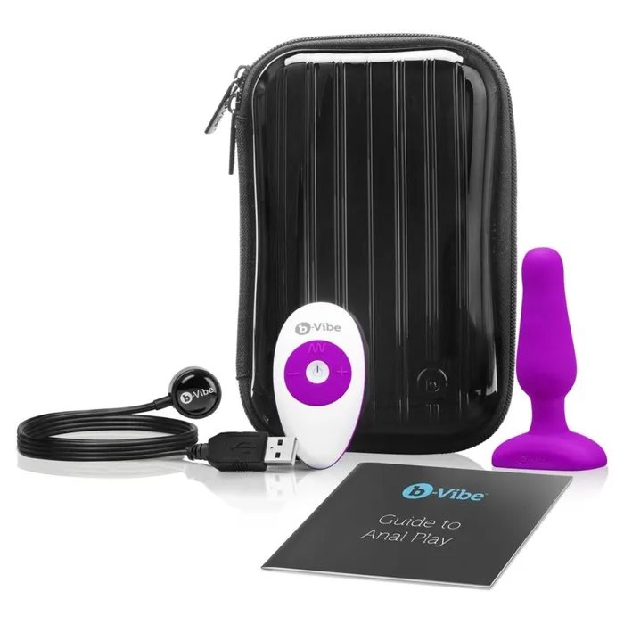 Anal bVibe bVibe Novice Remote Control Vibrating Butt Plug Fuchsia