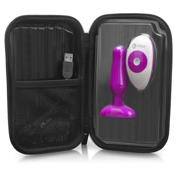 Anal bVibe bVibe Novice Remote Control Vibrating Butt Plug Fuchsia