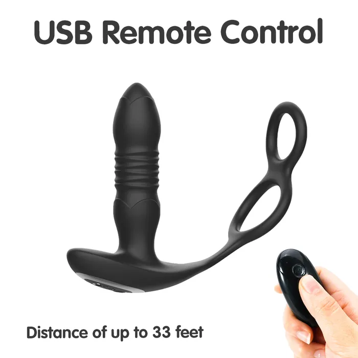 Anal InnerGlo Rechargeable Remote Control Thrusting Prostate Massager The Bad Peach Store Anal InnerGlo Rechargeable Remote Control Thrusting Prostate Massager The Bad Peach Store
