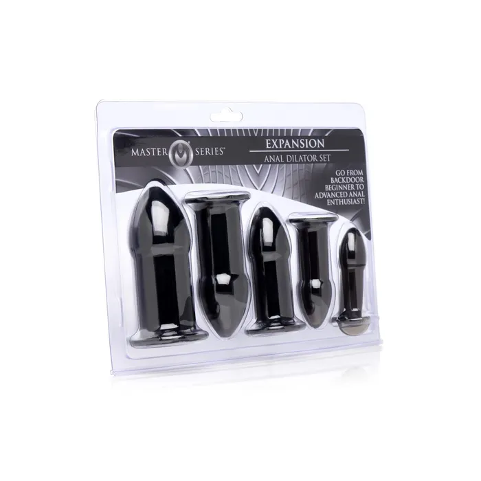 Anal Master Series Master Series Expansion Anal Dilator Butt Plug Set Black Anal Master Series Master Series Expansion Anal Dilator Butt Plug Set Black