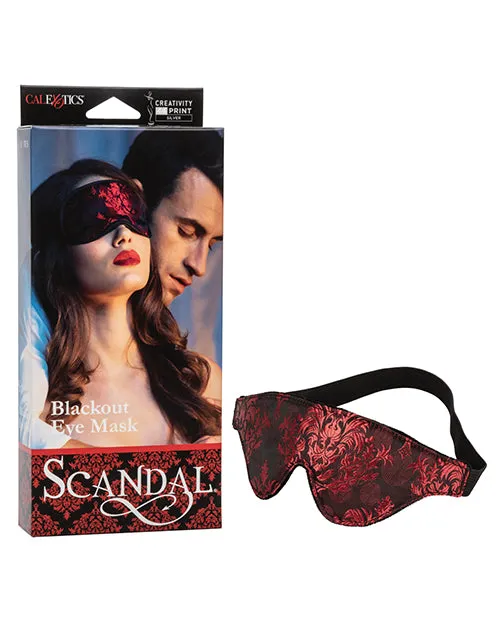 Anal Open Desires Scandal Black Out Eyemask BlackRed