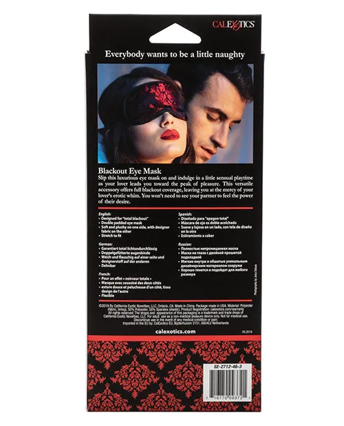 Anal Open Desires Scandal Black Out Eyemask BlackRed