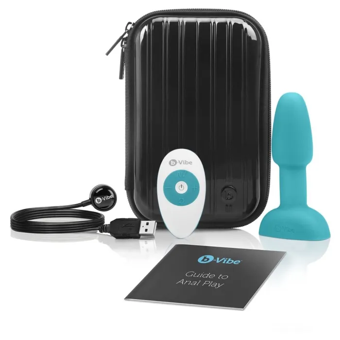 bVibe Anal bVibe Rimming Petite Remote Control Vibrating Butt Plug Teal