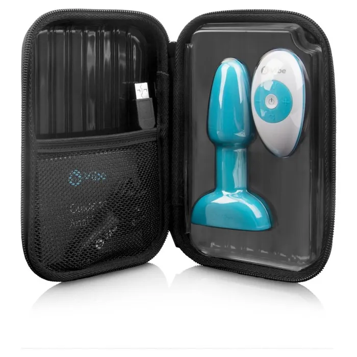 bVibe Anal bVibe Rimming Petite Remote Control Vibrating Butt Plug Teal