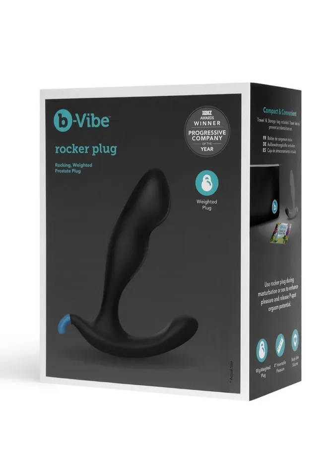 BVibe Rocker Plug Silicone Weighted Prostate Plug bVibe Anal