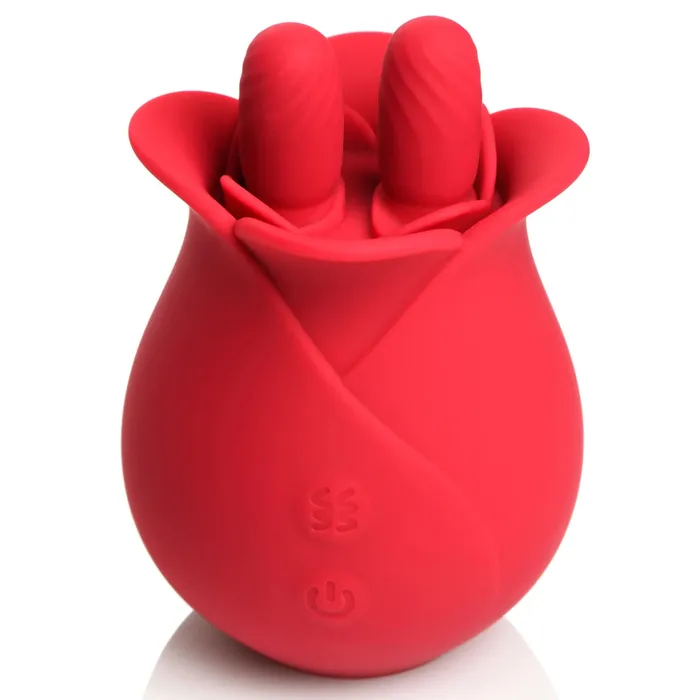 Bloomgasm The Rose Fondle 10X Massaging Rose Silicone Clit Stimulator Red Bloomgasm Vibrators Bloomgasm The Rose Fondle 10X Massaging Rose Silicone Clit Stimulator Red Bloomgasm Vibrators