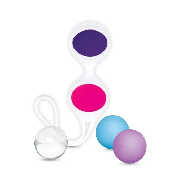 Bodywand Anal Bodywand Squeeze Mix Match Weighted Kegel Ball Set Blue Purple Clear Bodywand Anal Bodywand Squeeze Mix Match Weighted Kegel Ball Set Blue Purple Clear