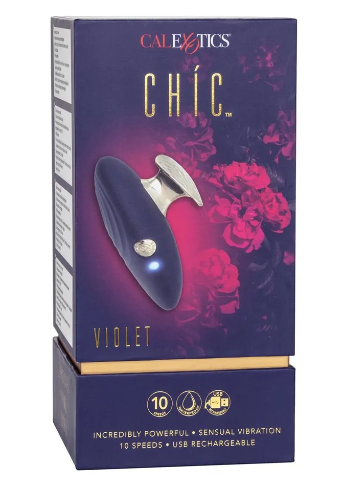 Chic Female Sex Toys Chic Violet Silicone Rechargeable Massager