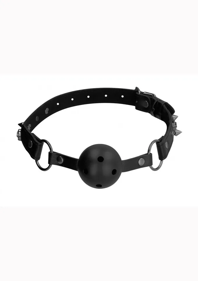 Couples Ouch Ouch Skulls and Bones Breathable Ball Gag Leather