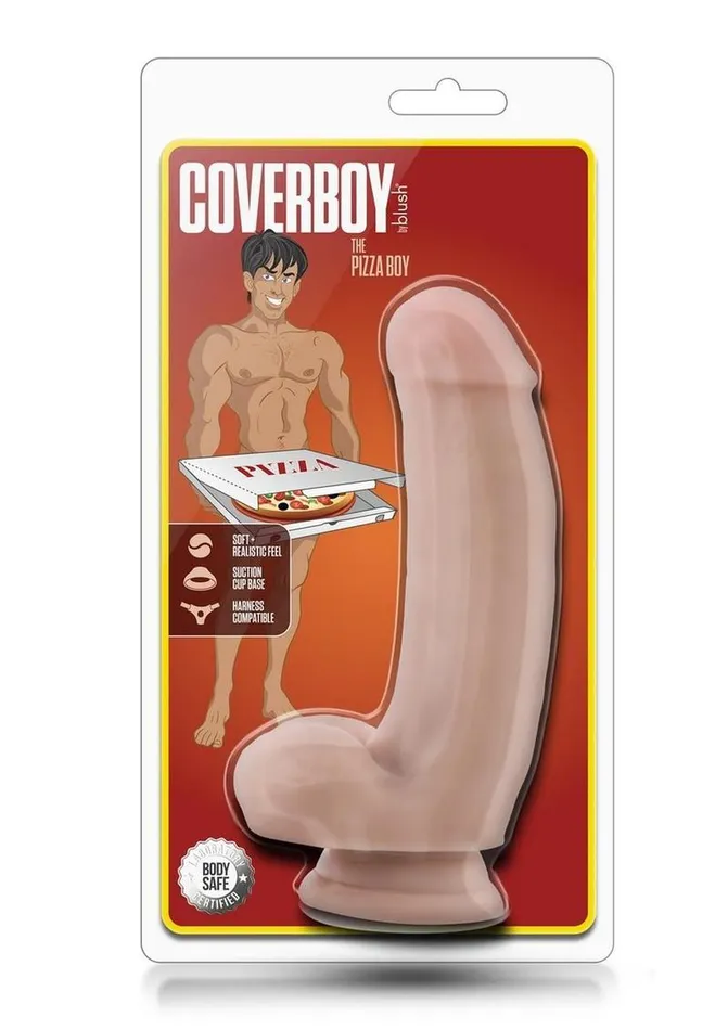 Coverboy Female Sex Toys Loverboy The Pizza Boy Dildo with Balls