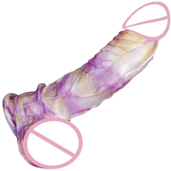 Dildos Inyarose Heteropupil Platinum Silicone Mixed Colour Shaped Dildo