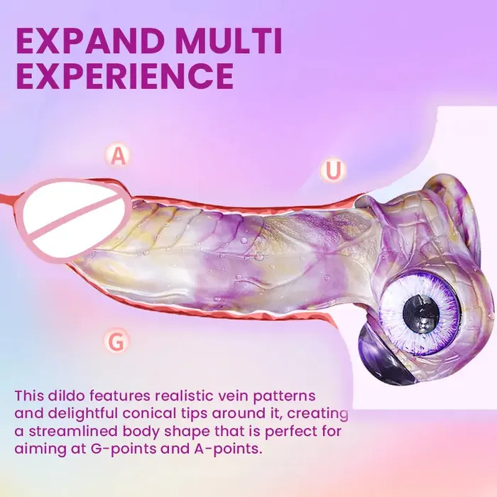 Dildos Inyarose Heteropupil Platinum Silicone Mixed Colour Shaped Dildo