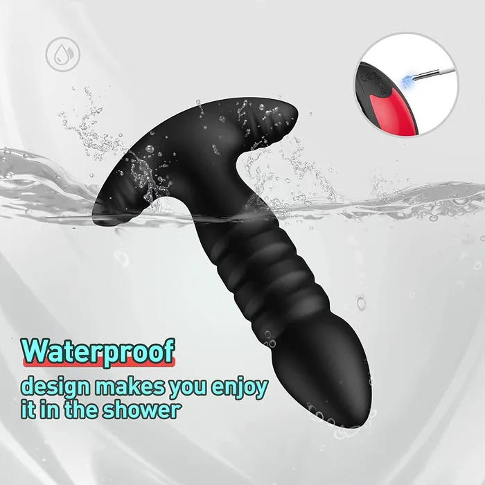 Earlypeach 7 Thrusting Vibrating Modes App Control Anal Plug Vibrator Male Sex Toys