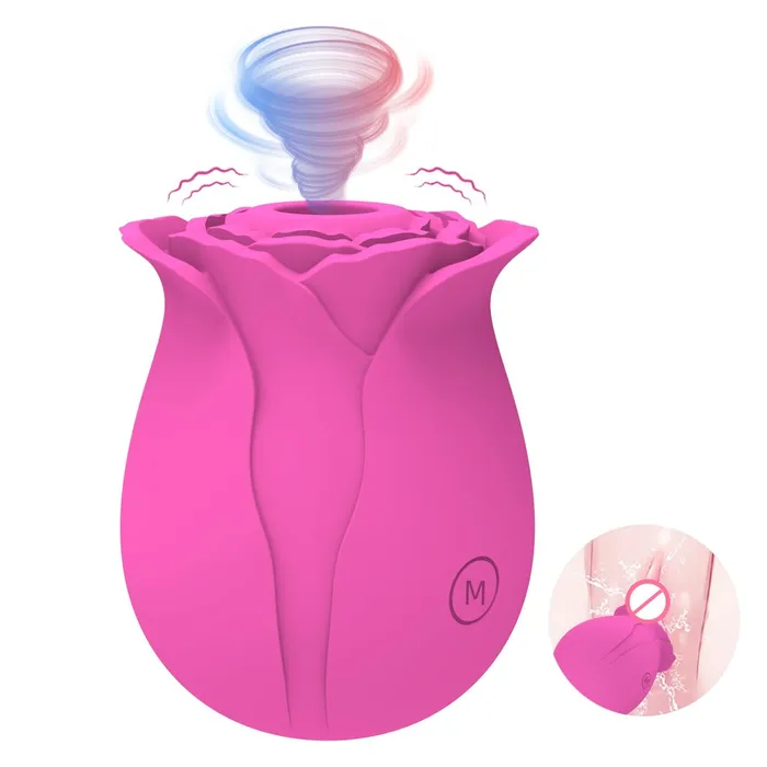 Earlypeach Female Sex Toys Multicolor Rose Vibrator With 10 Sucking Modes