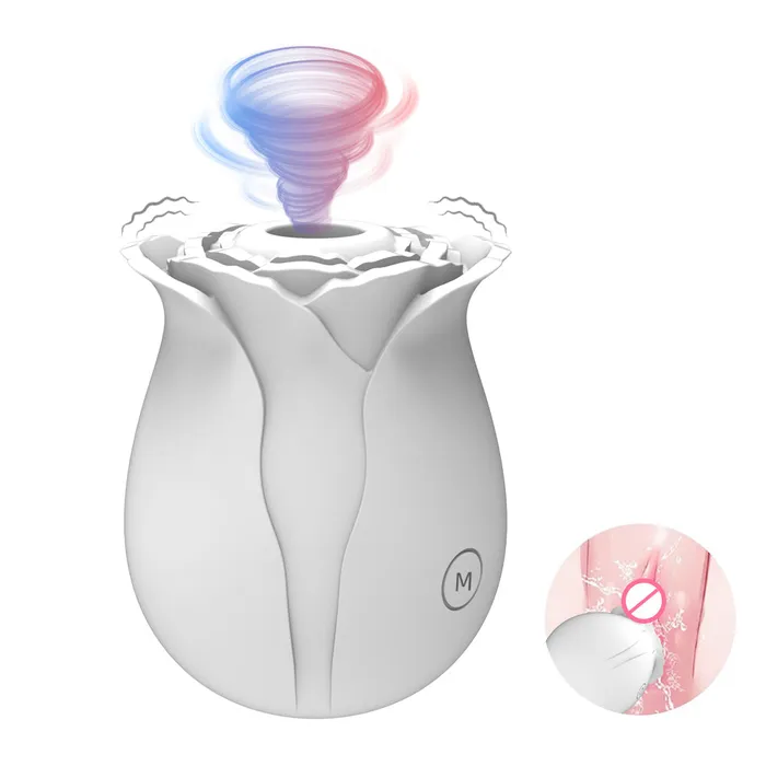 Earlypeach Female Sex Toys Multicolor Rose Vibrator With 10 Sucking Modes