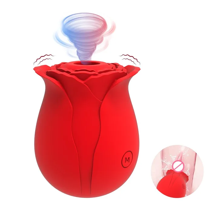 Earlypeach Female Sex Toys Multicolor Rose Vibrator With 10 Sucking Modes