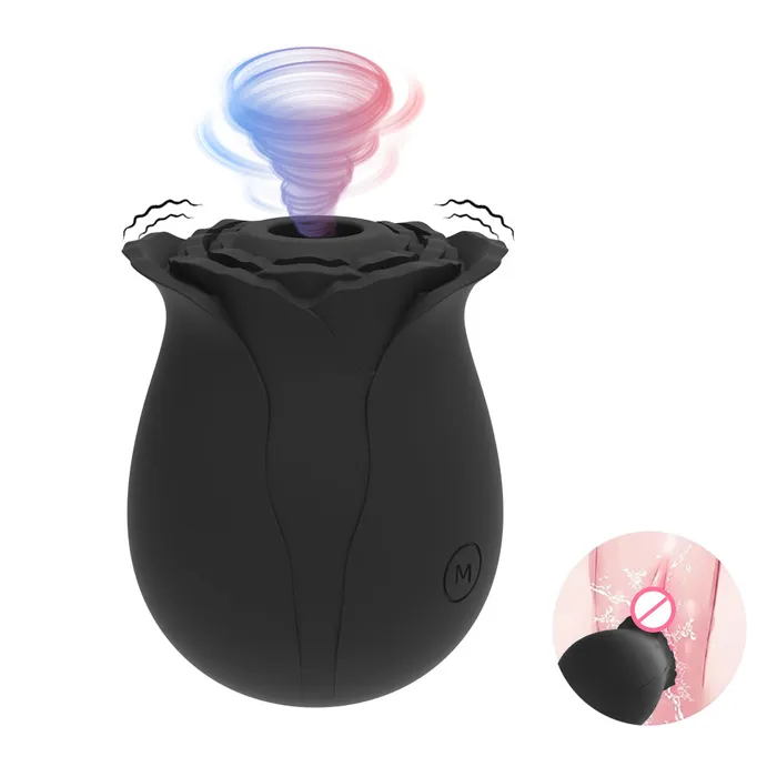 Earlypeach Female Sex Toys Multicolor Rose Vibrator With 10 Sucking Modes