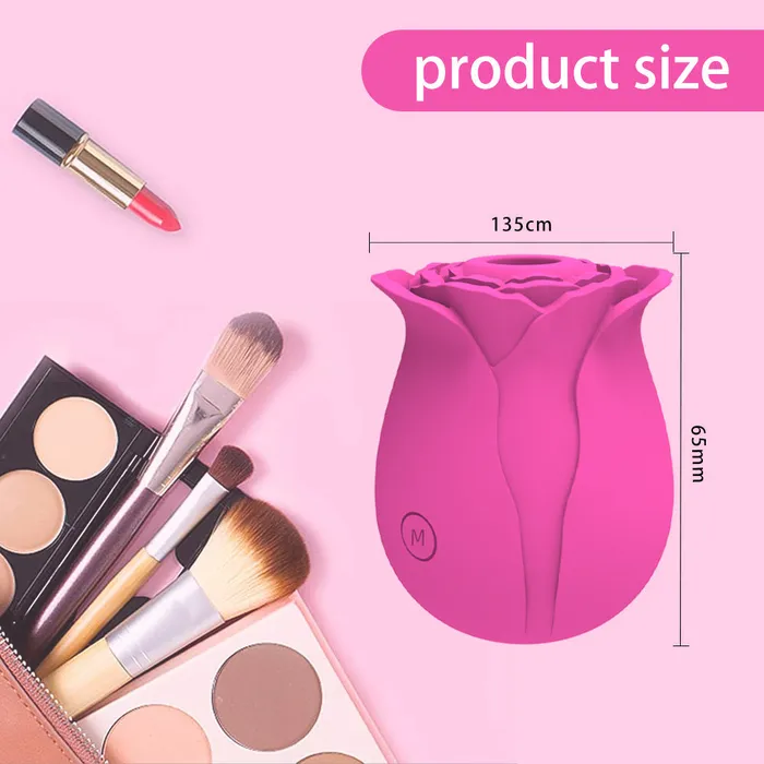 Earlypeach Female Sex Toys Multicolor Rose Vibrator With 10 Sucking Modes