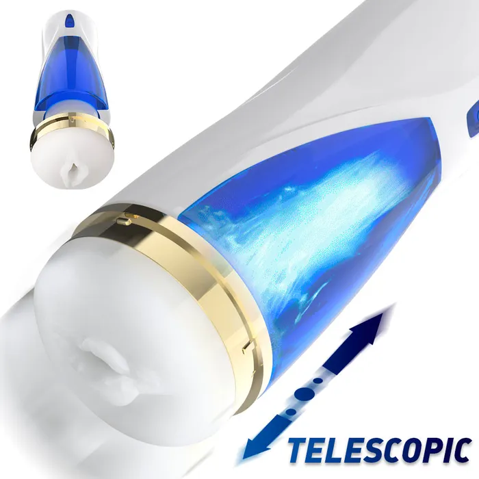 Earlypeach Male Sex Toys 3 Telescopic Modes Space Male Masturbator