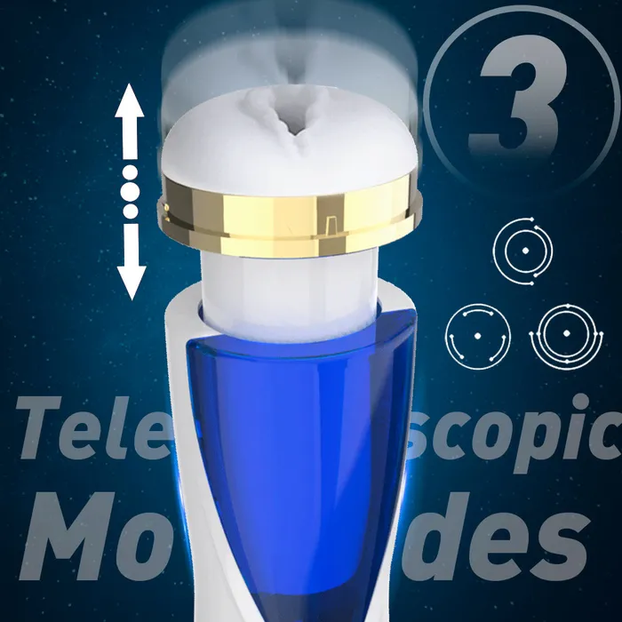 Earlypeach Male Sex Toys 3 Telescopic Modes Space Male Masturbator