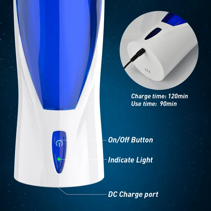 Earlypeach Male Sex Toys 3 Telescopic Modes Space Male Masturbator